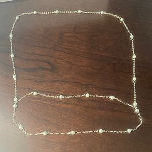Two level beaded necklace